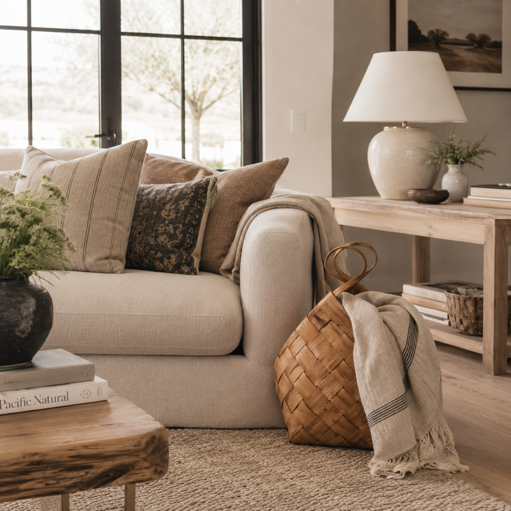 Natural Woven Storage Basket