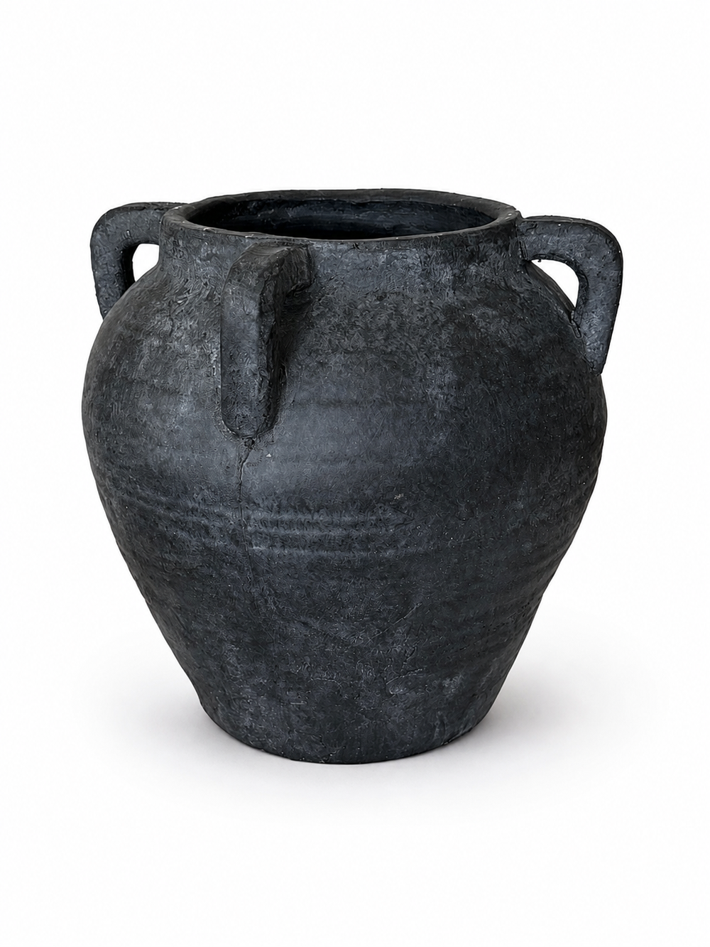 Aged Black Terracotta Vase