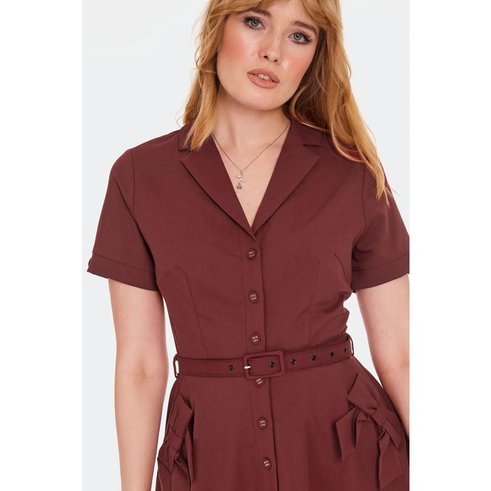 Short sleeve button down dress online