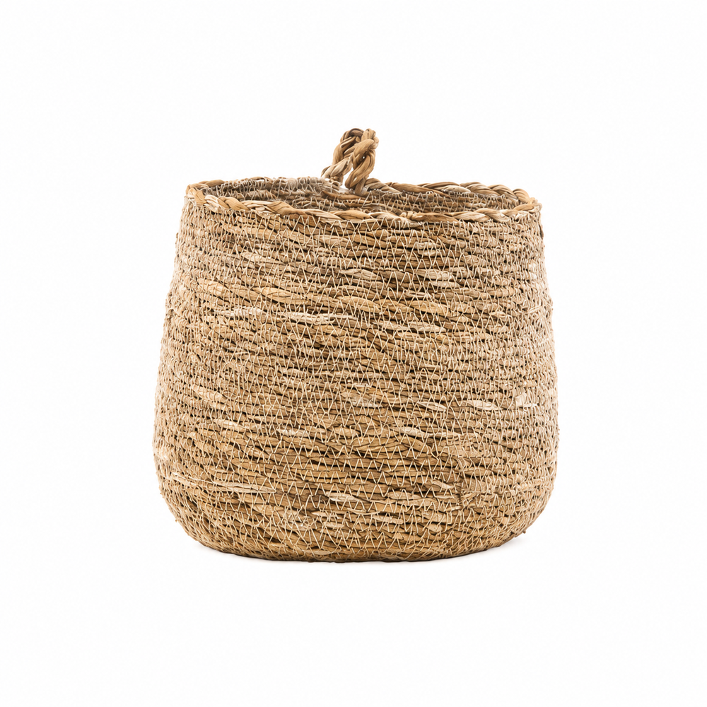 Small Natural Seagrass Hanging Basket
