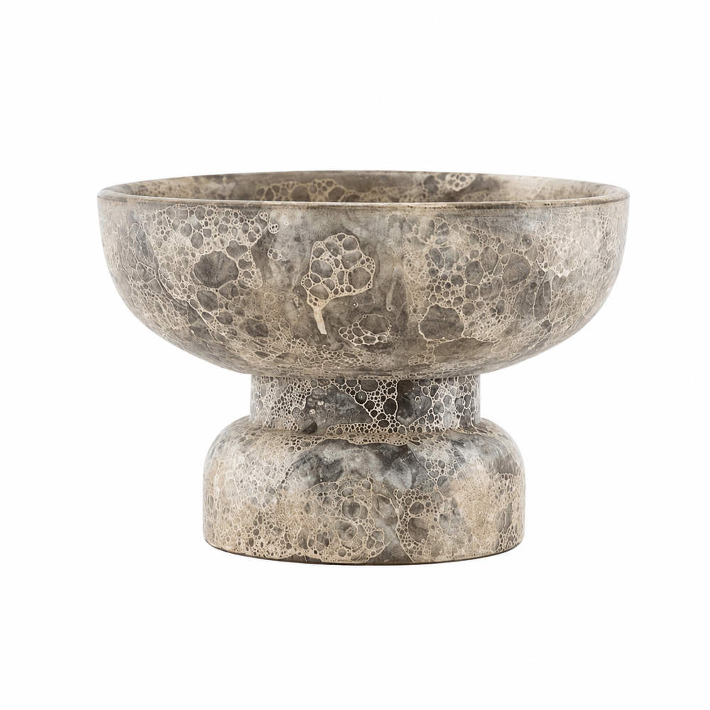 Ancient Grey-Brown Sculptural Tealight Holder