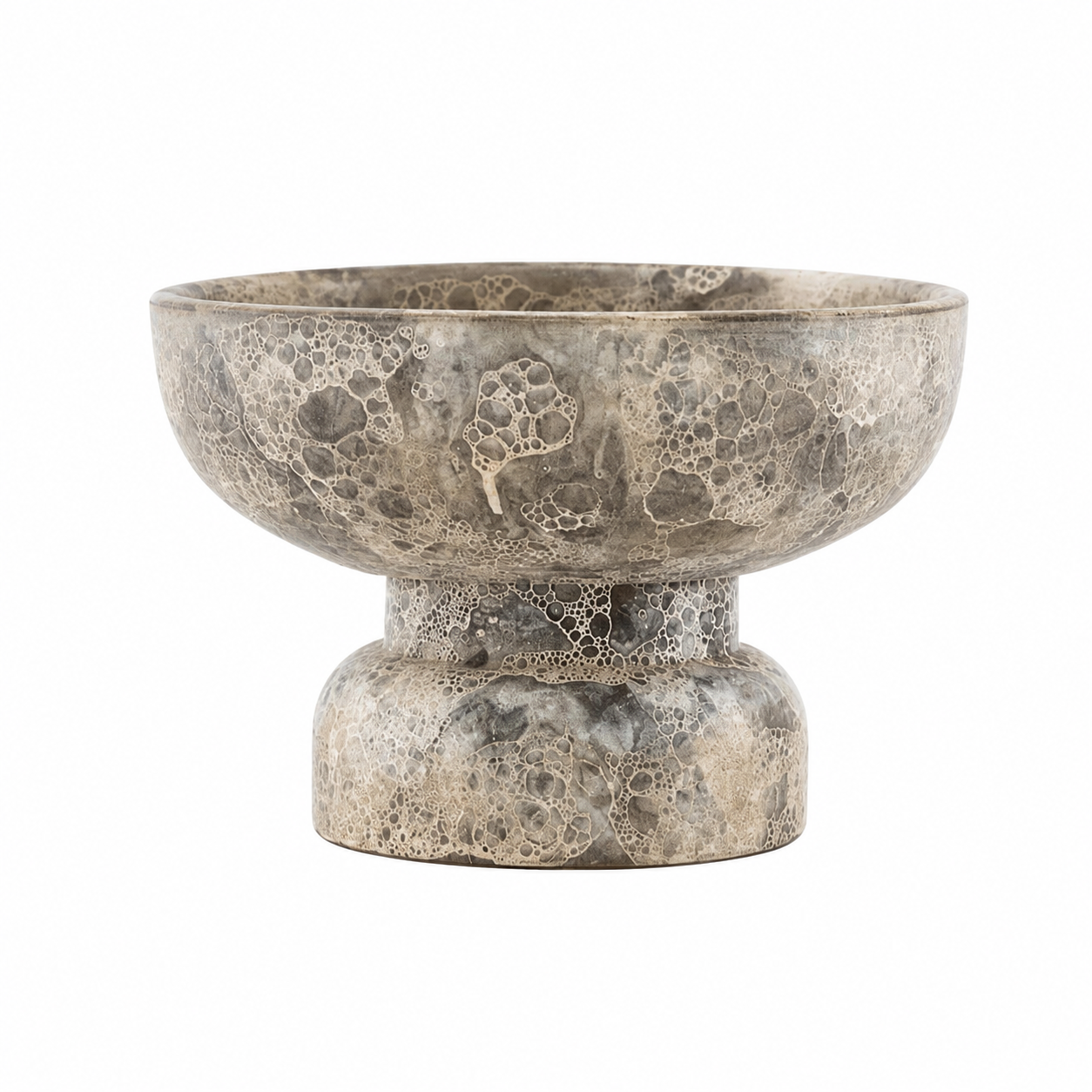 Ancient Grey-Brown Sculptural Tealight Holder