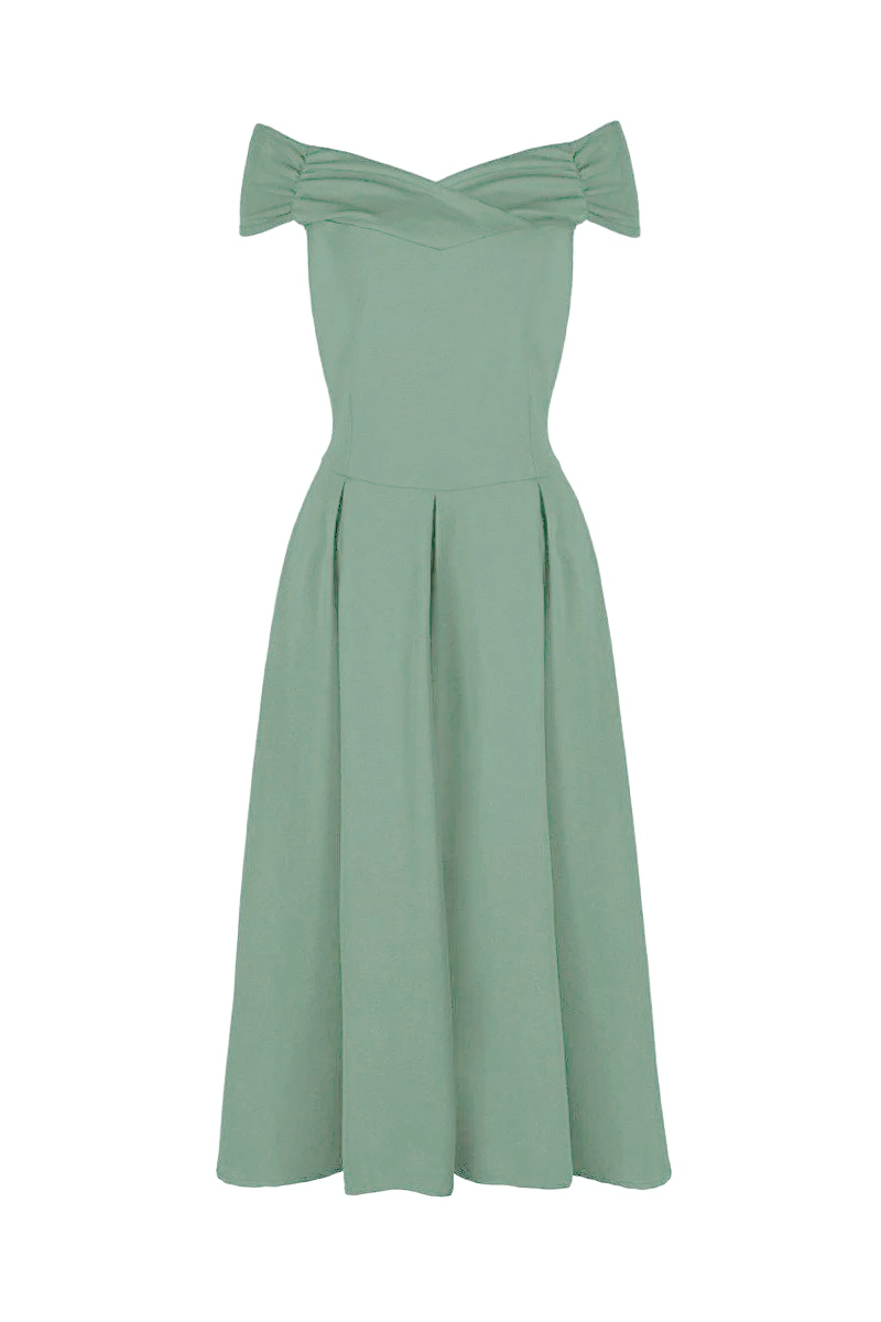 50s dress green best sale