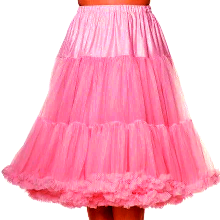 EXTRA LONG Full Hot Pink Net Vintage Rockabilly 50s Petticoat Skirt