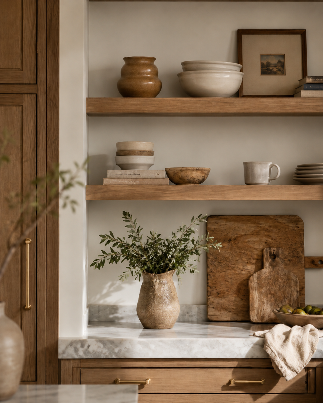 Warm Brown Sculptural Ceramic Vase