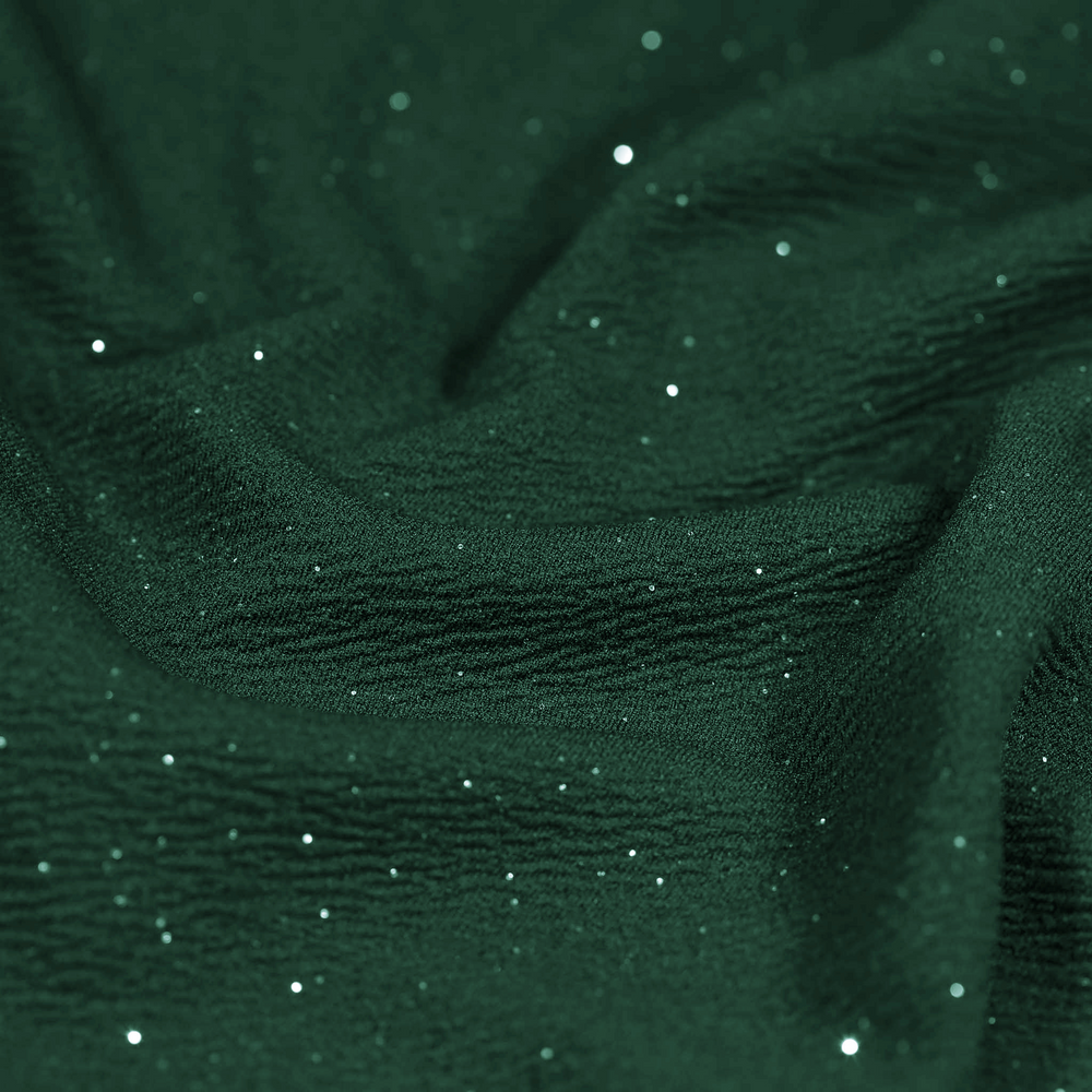 Forest Green Diamante Glitter Sparkle Cap Sleeve Twist Bust Fishtail Hem Maxi Dress