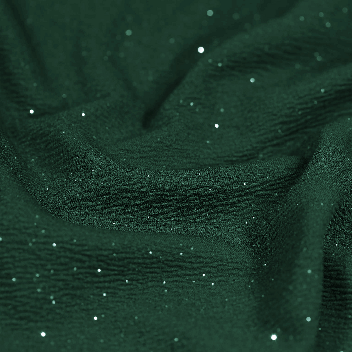 Forest Green Diamante Glitter Sparkle Cap Sleeve Twist Bust Fishtail Hem Maxi Dress