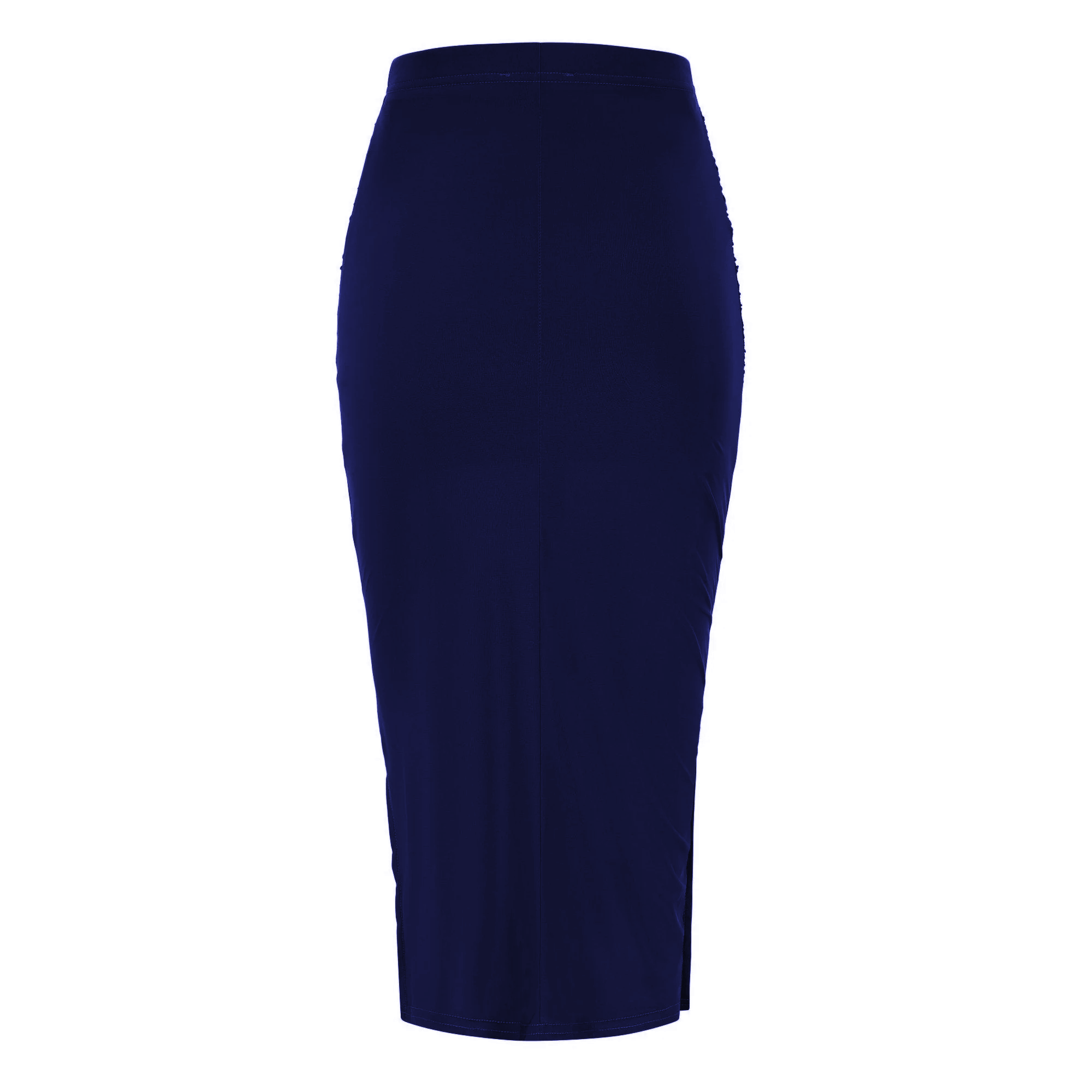 Navy Soft Touch Bodycon Pencil Wiggle skirt