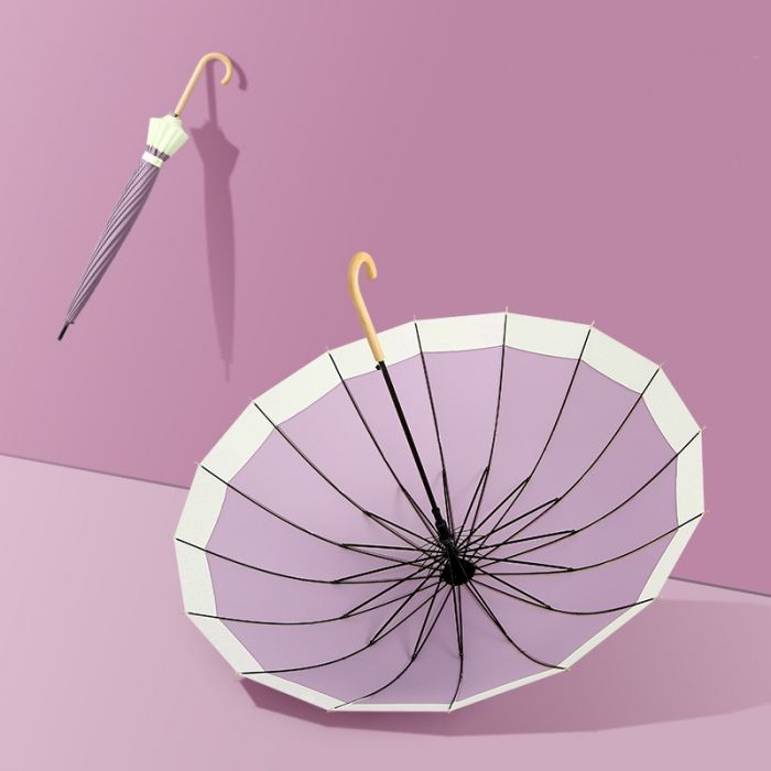 Two Tone Lilac Pastel Umbrella