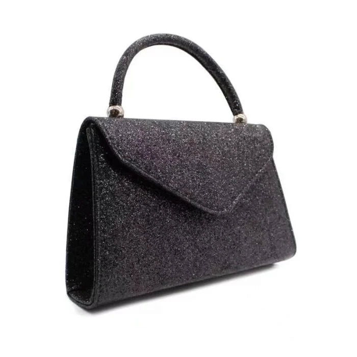 Sparkling Glitter Single Handle Clutch Handbag