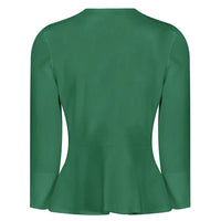 Red Long Sleeve Tie Front Jacket - Pretty Kitty Fashion