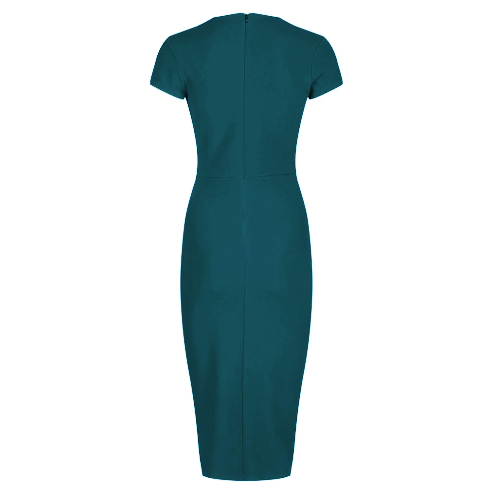 Ruched wiggle dress sale