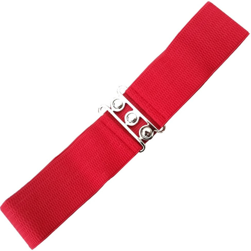 Red Retro Stretch Belt