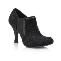 Ruby Shoo Juno Black Velvet Shoe Boot - Pretty Kitty Fashion