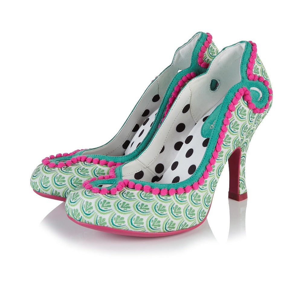 Ruby Shoo Miley Green Court Shoes