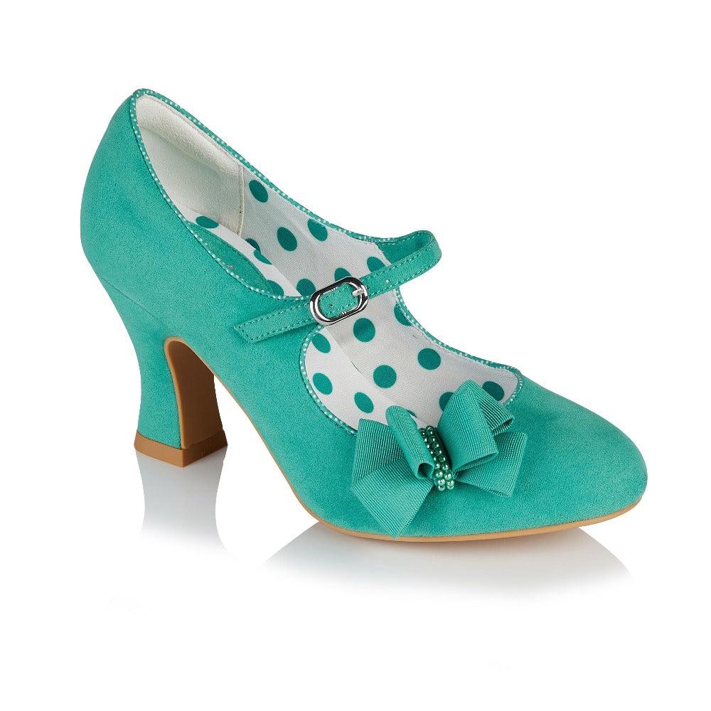 Ruby Shoo Celia Green Bow Mary Jane Heels – Pretty Kitty Fashion