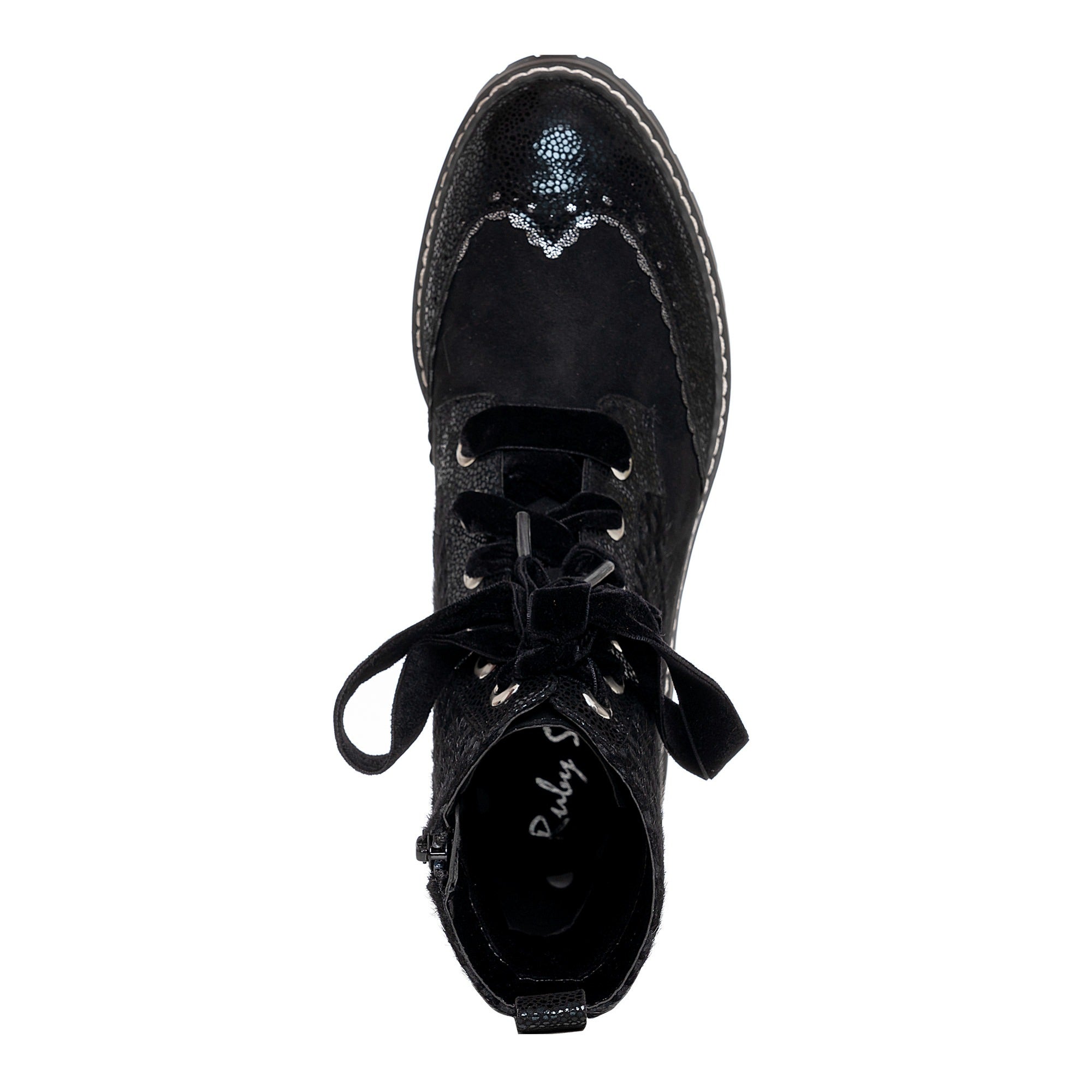 Ruby Shoo Sante Vintage Black Ankle Boot
