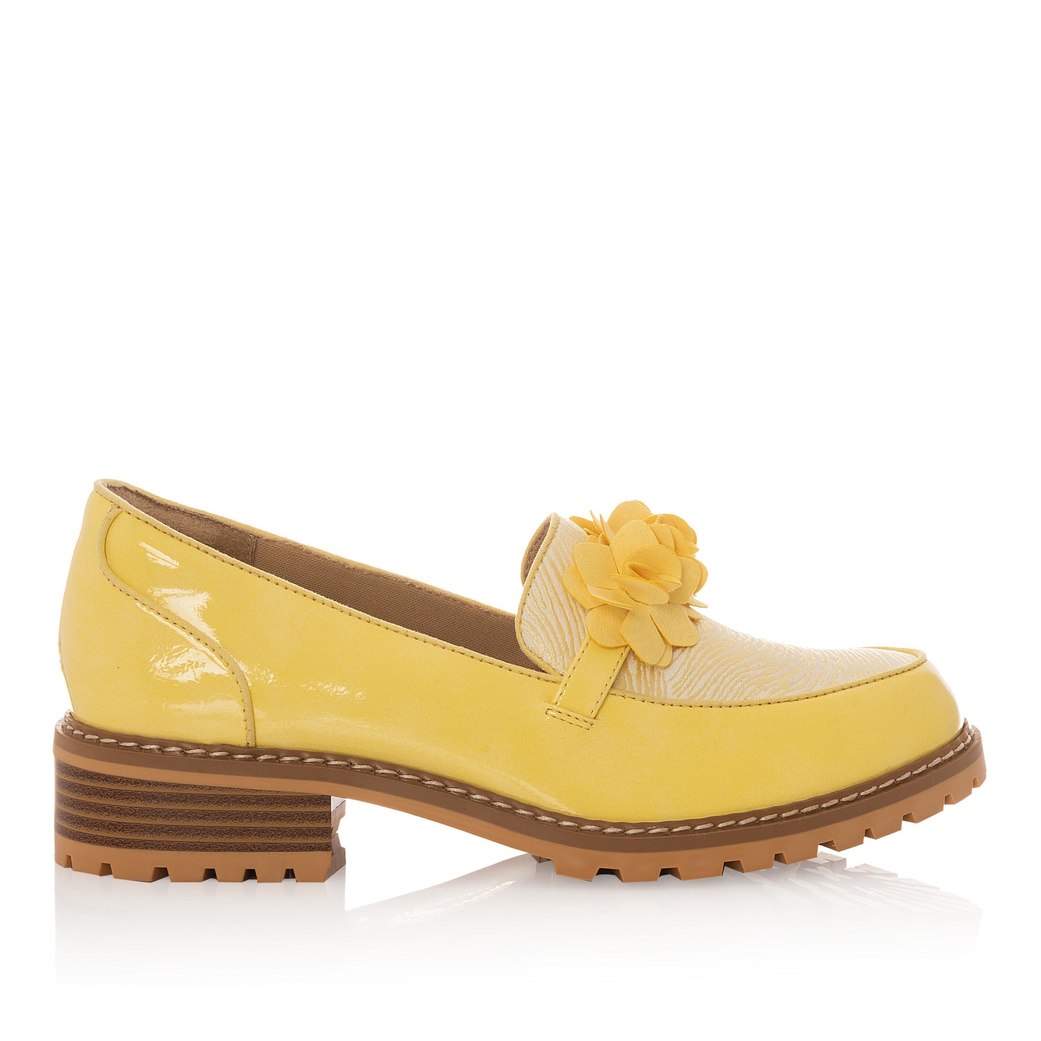 Ruby Shoo Gigi Banana Yellow Loafers