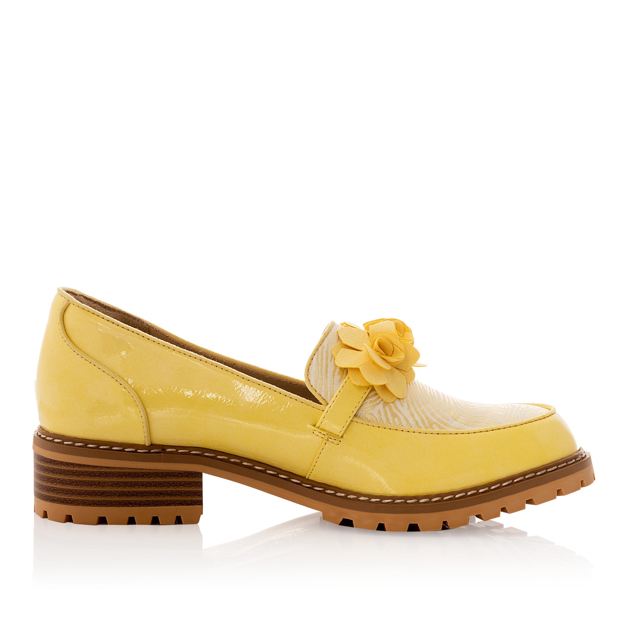 Ruby Shoo Gigi Banana Yellow Loafers