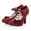 Ruby Shoo Melinda Crimson Corsage Stiletto Heels