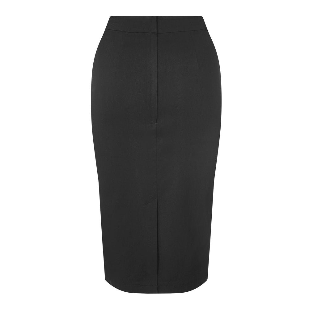 Black Velvet Heart Pencil Bodycon Skirt - Pretty Kitty Fashion