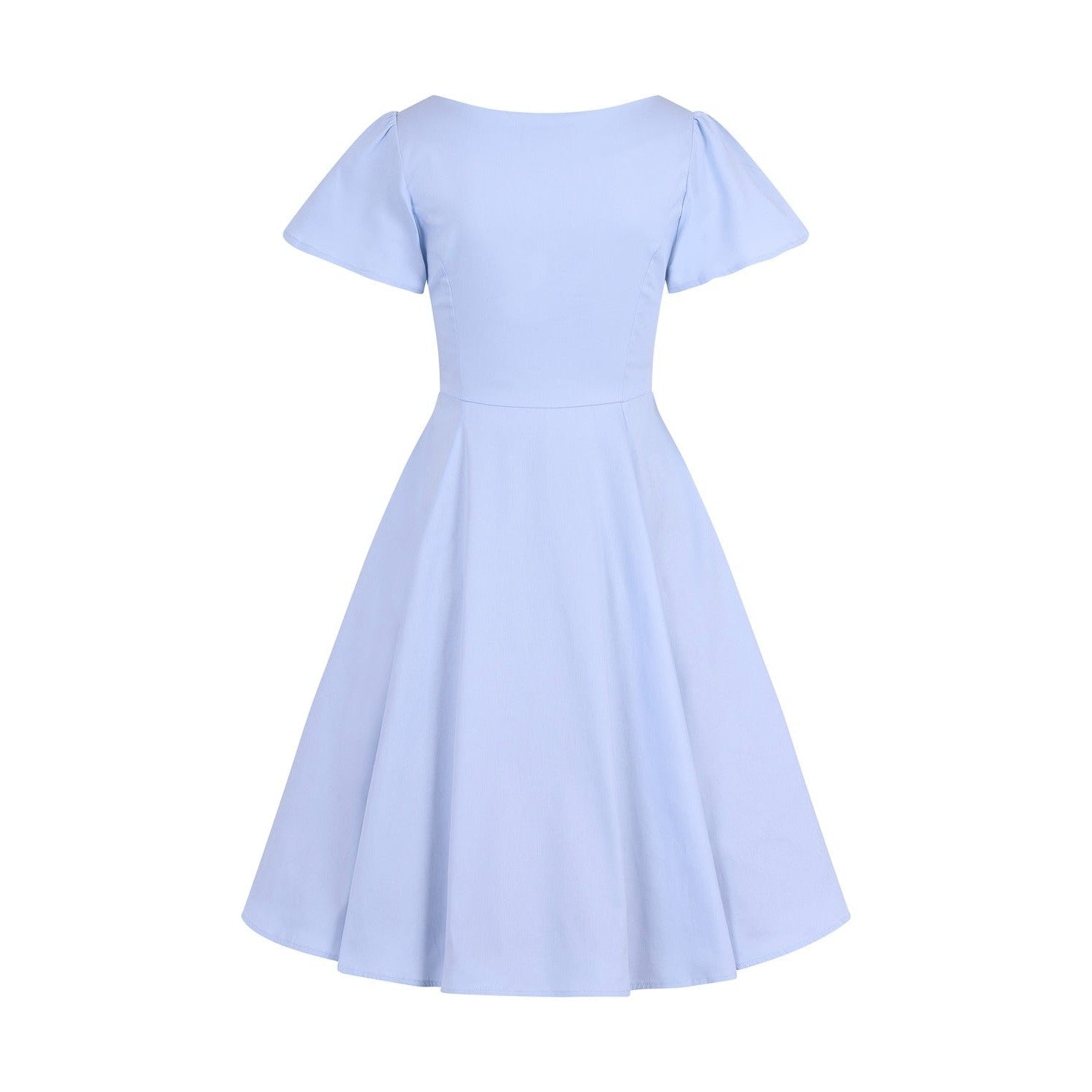 Pastel Blue Rockabilly 50s Swing Tea Dress