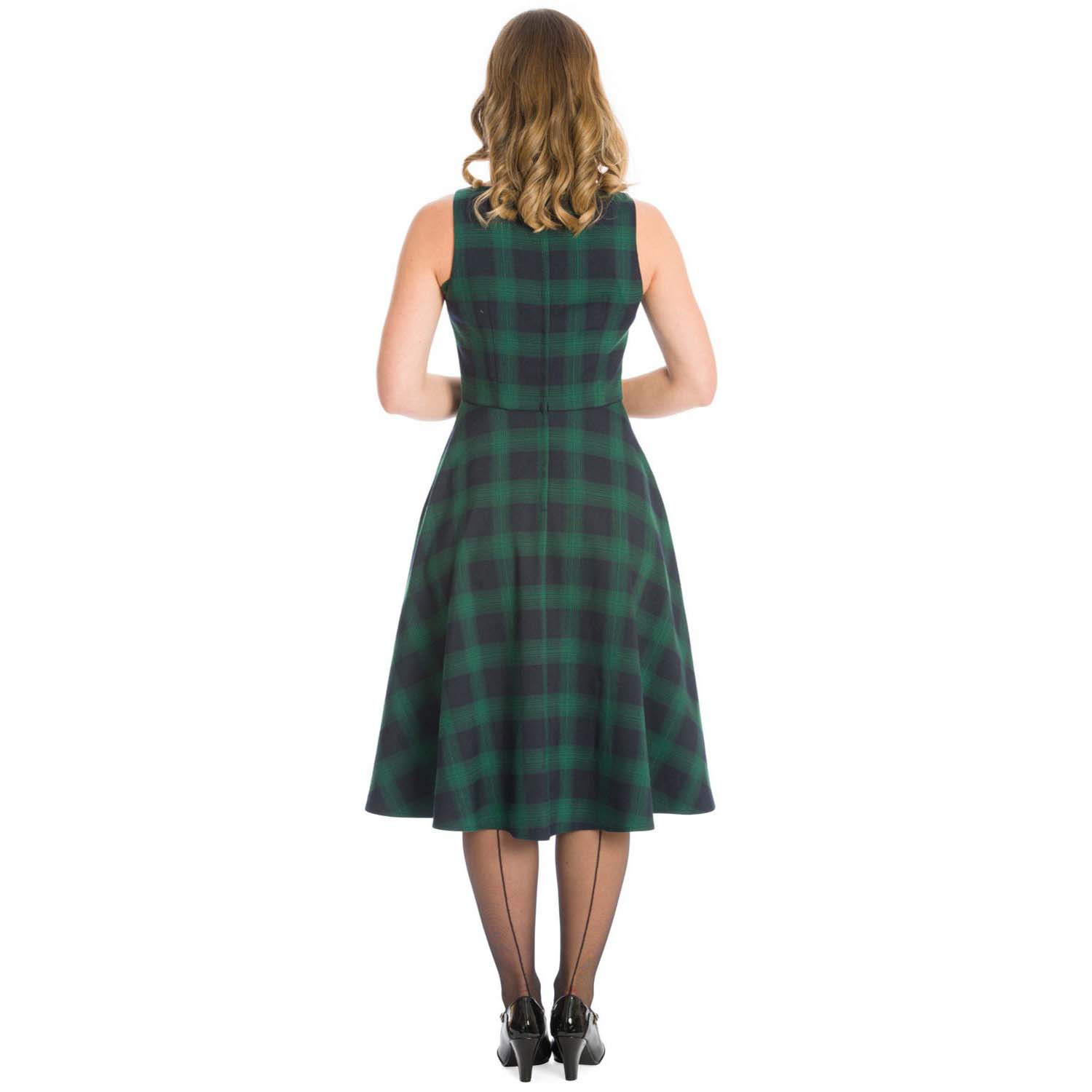 Blue and outlet green tartan dress