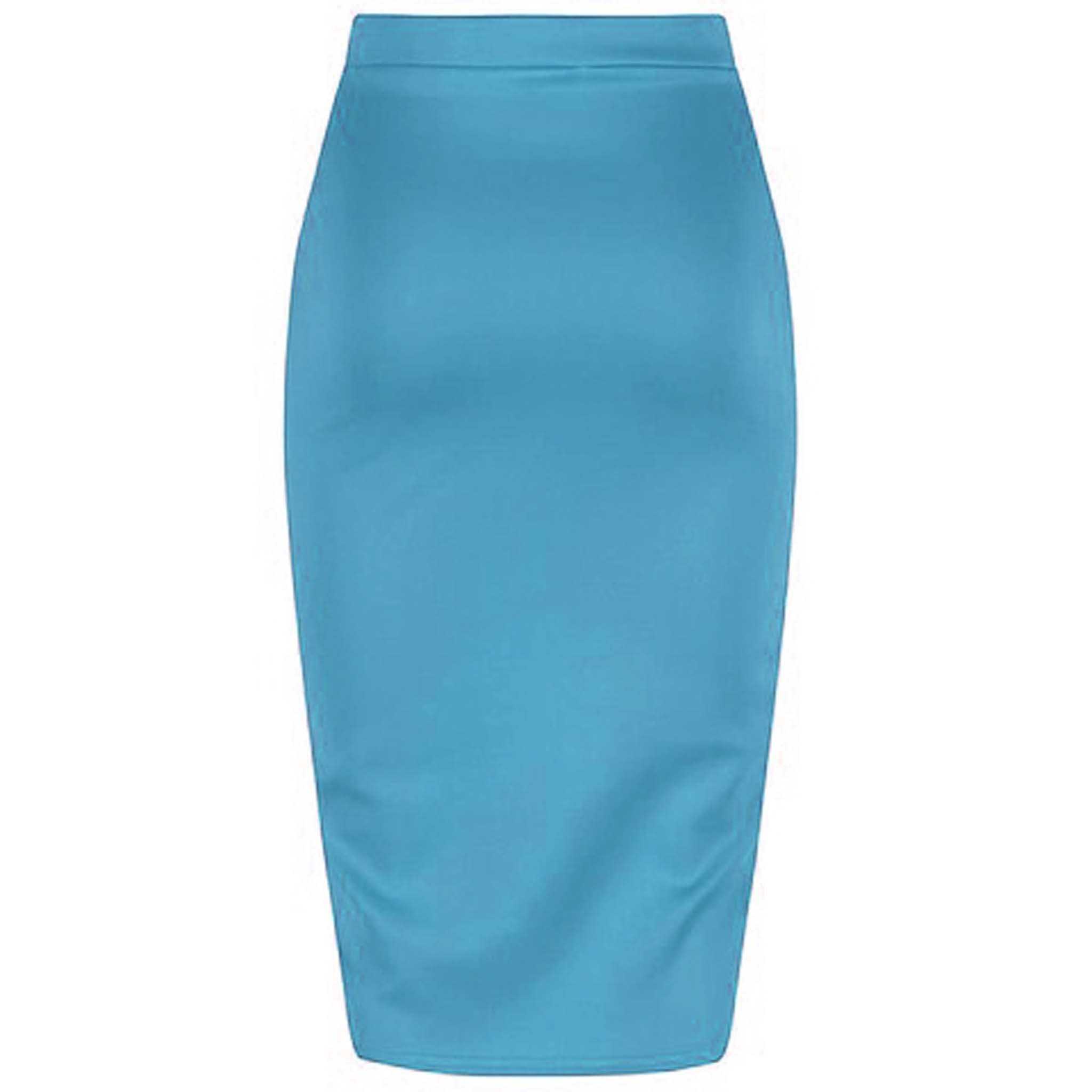 Light blue fitted skirt sale