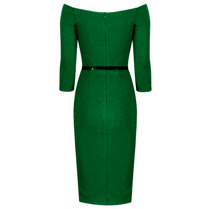 4510009 Emerald Green Pencil Dress