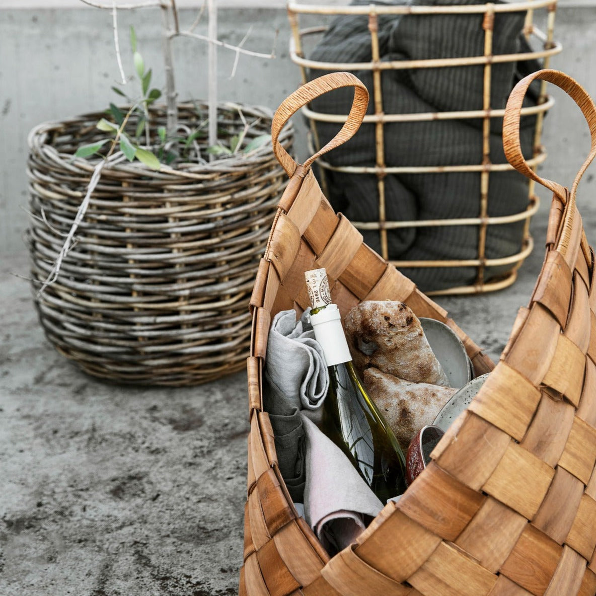 Natural Woven Storage Basket