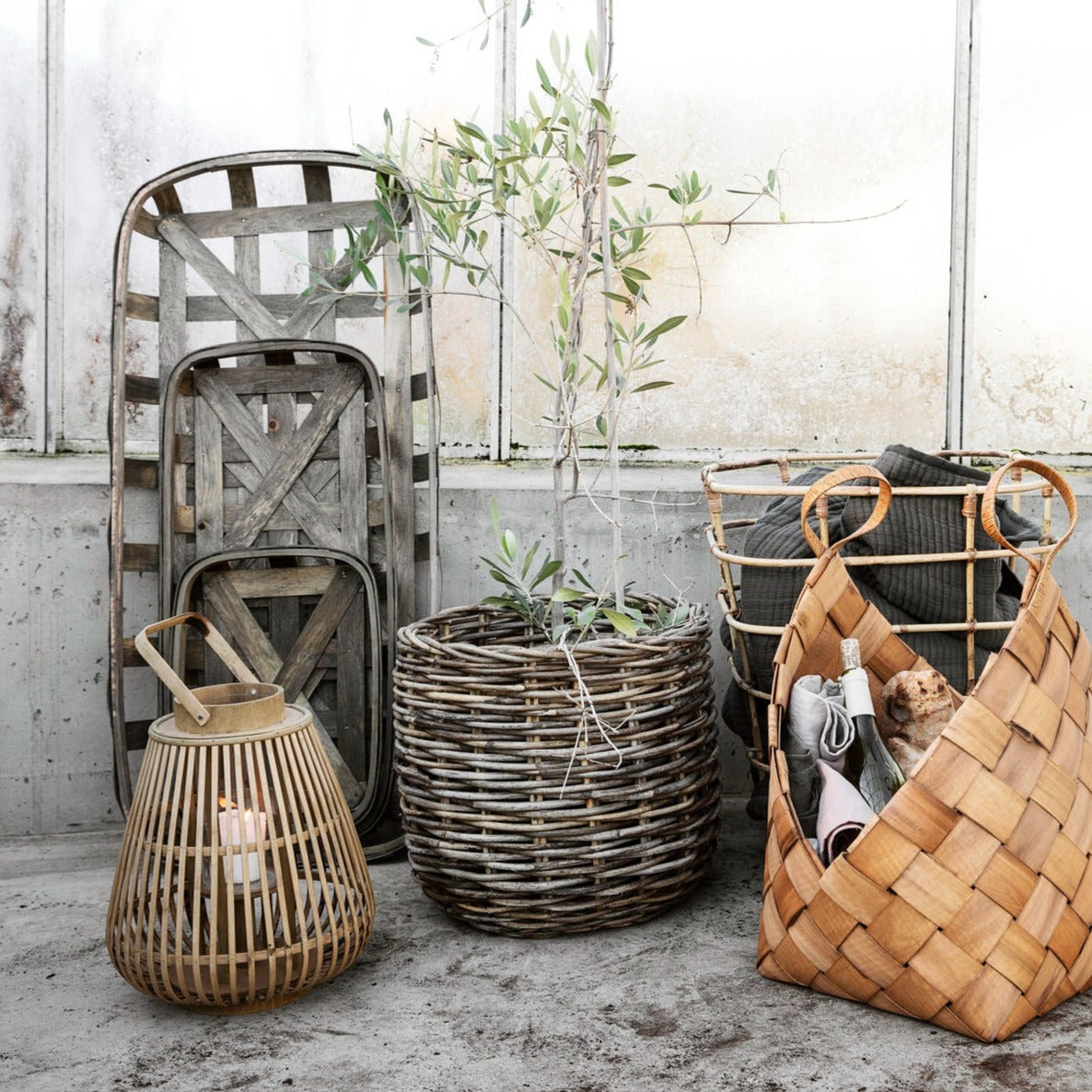 Natural Woven Storage Basket