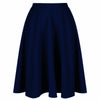 Navy Blue 1950s Vintage Rockabilly Swing Skirt