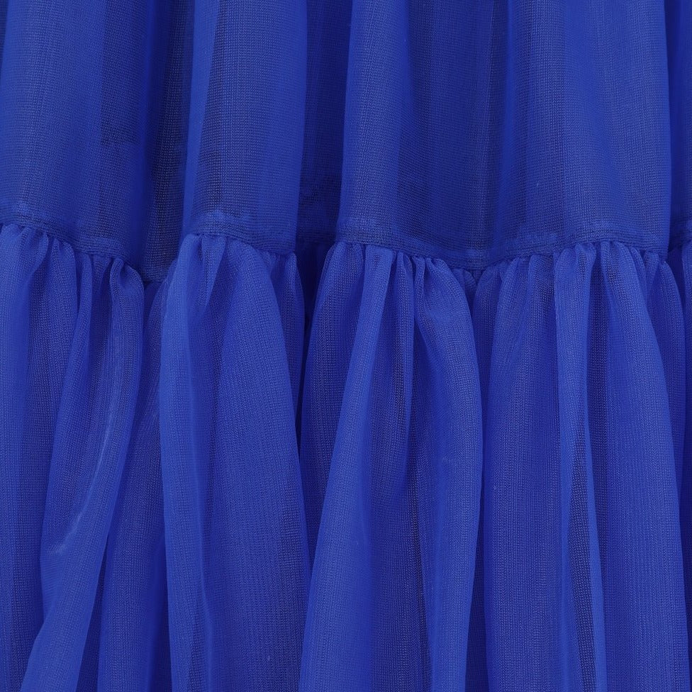 EXTRA VOLUME Royal Blue Net Vintage Rockabilly 50s Petticoat Skirt