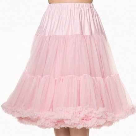 EXTRA LONG Full Light Pink Net Vintage Rockabilly 50s Petticoat Skirt