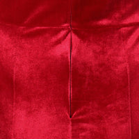 Red Cap Sleeve Crossover Bust Fishtail Hem Velour Maxi Dress - Pretty Kitty Fashion