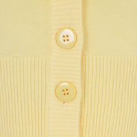 Vintage Half Sleeve Yellow Cardigan - Pretty Kitty Fashion