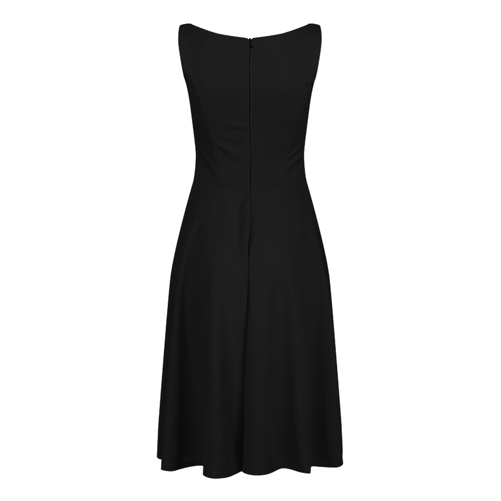 Black Audrey Style 1950s Swing Dress