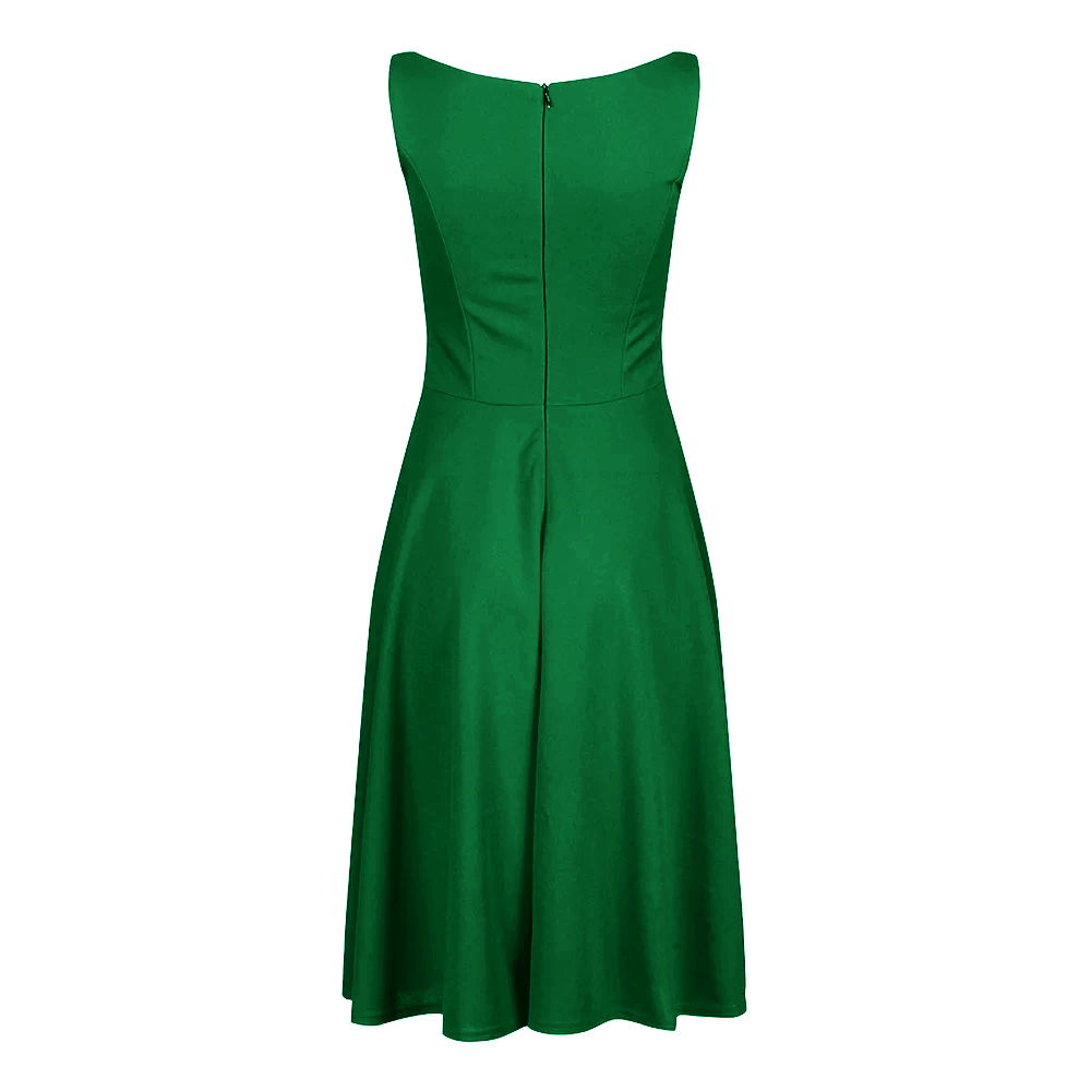 Emerald Green Audrey 1950s Style Swing Dress