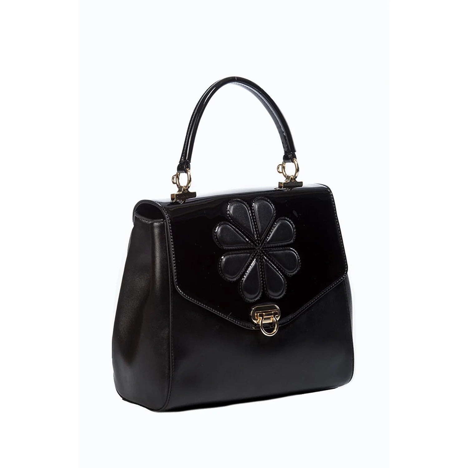 Black Waterlily Handbag