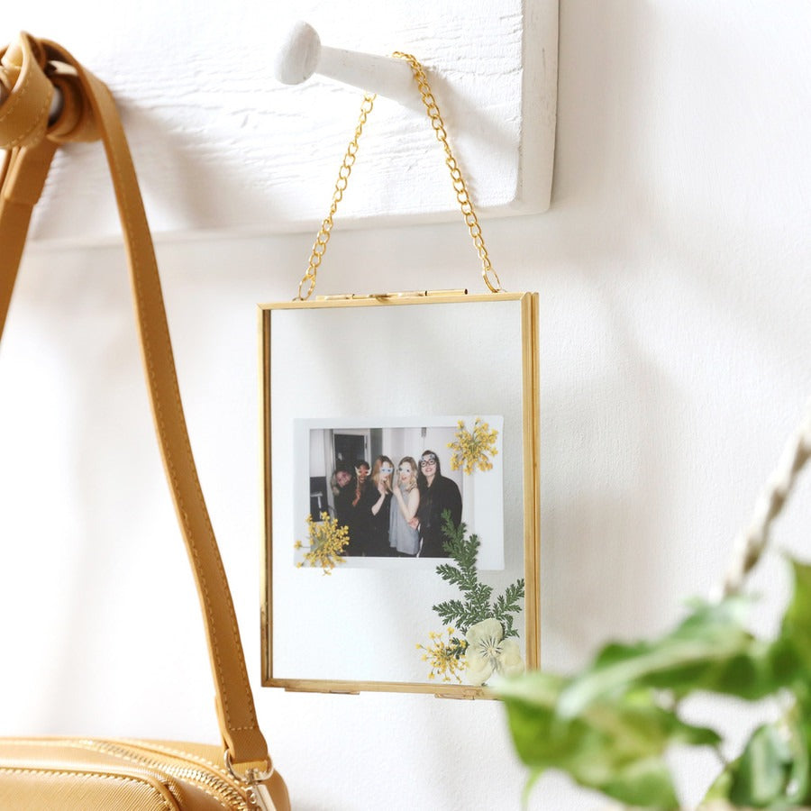 Gold Floral Hanging Picture Frame