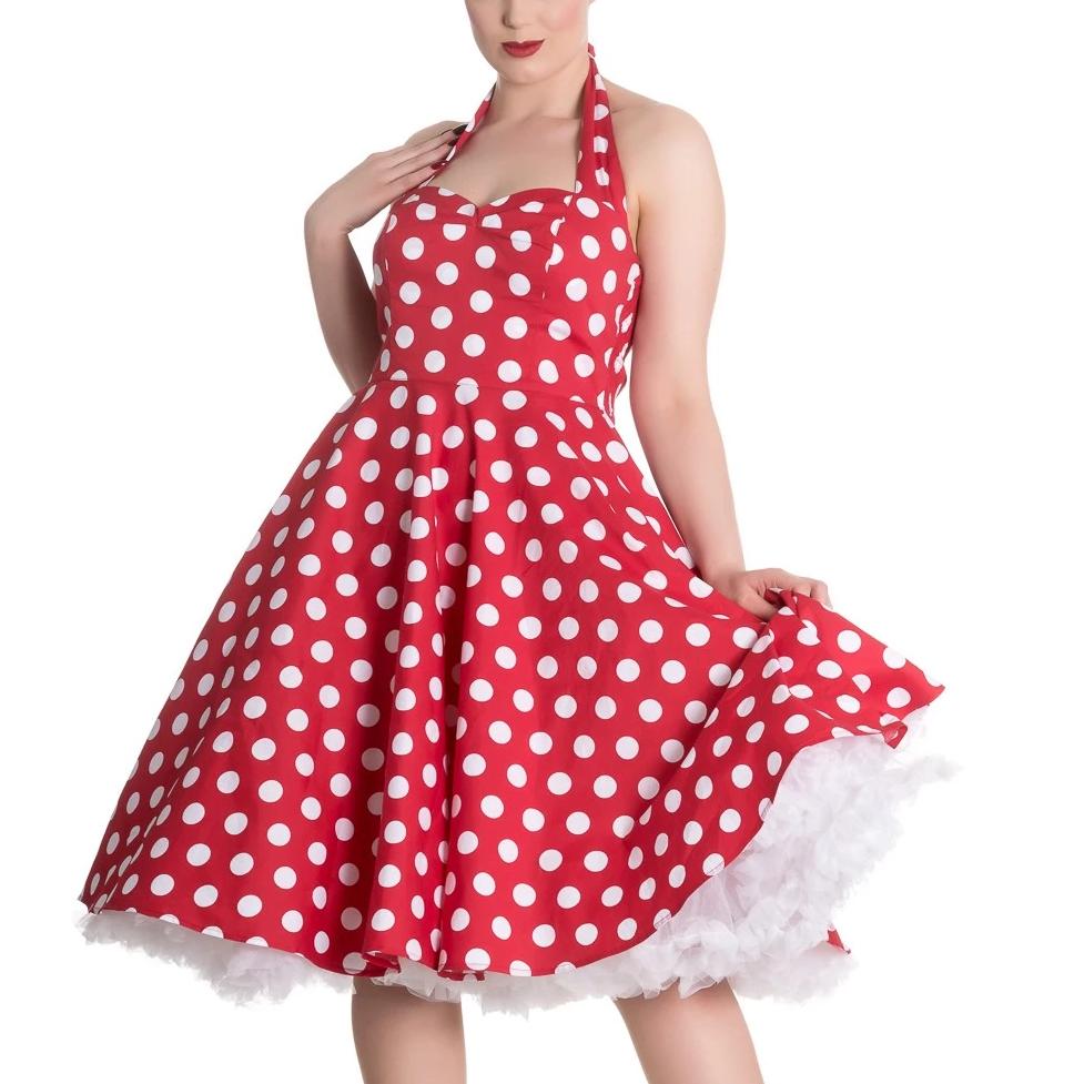 Halter neck hot sale rockabilly dress