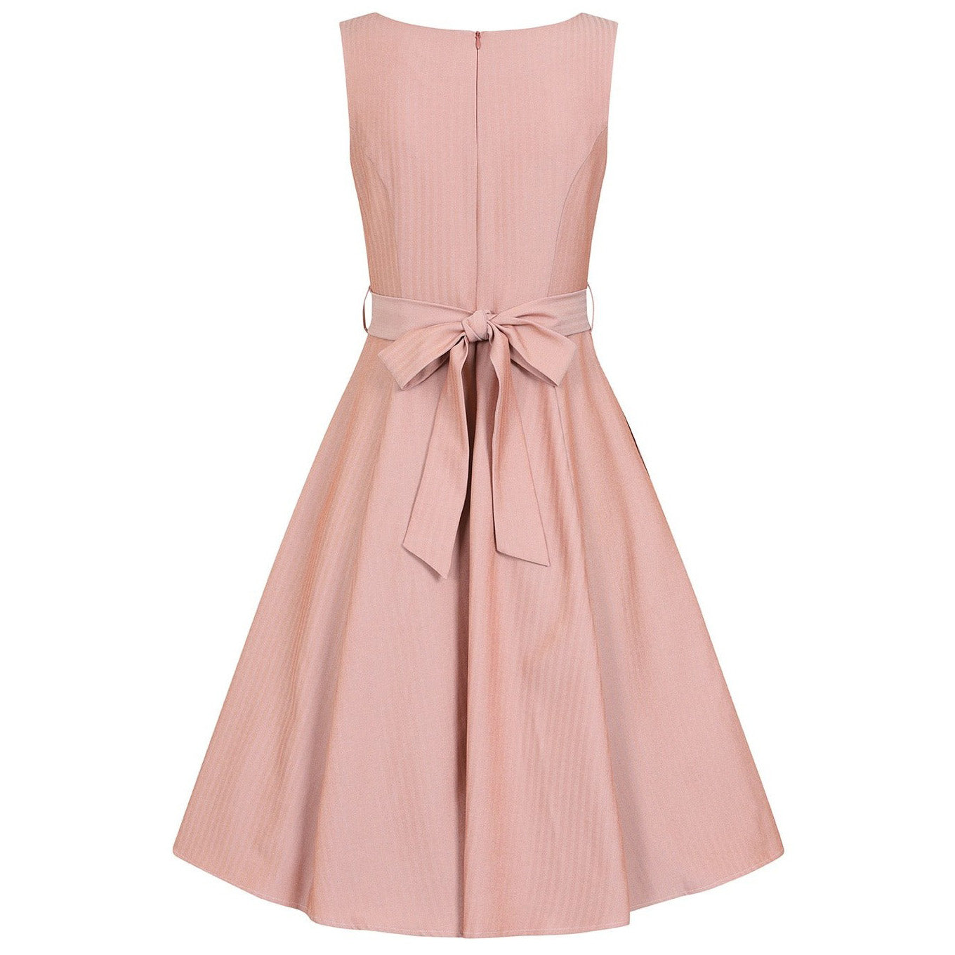 Soft Pink Sleeveless V Neck Summer Swing Dress