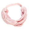 Pink Textured Vintage Headscarf