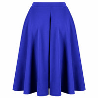 Royal Blue 1950s Vintage Rockabilly Swing Skirt - Pretty Kitty Fashion