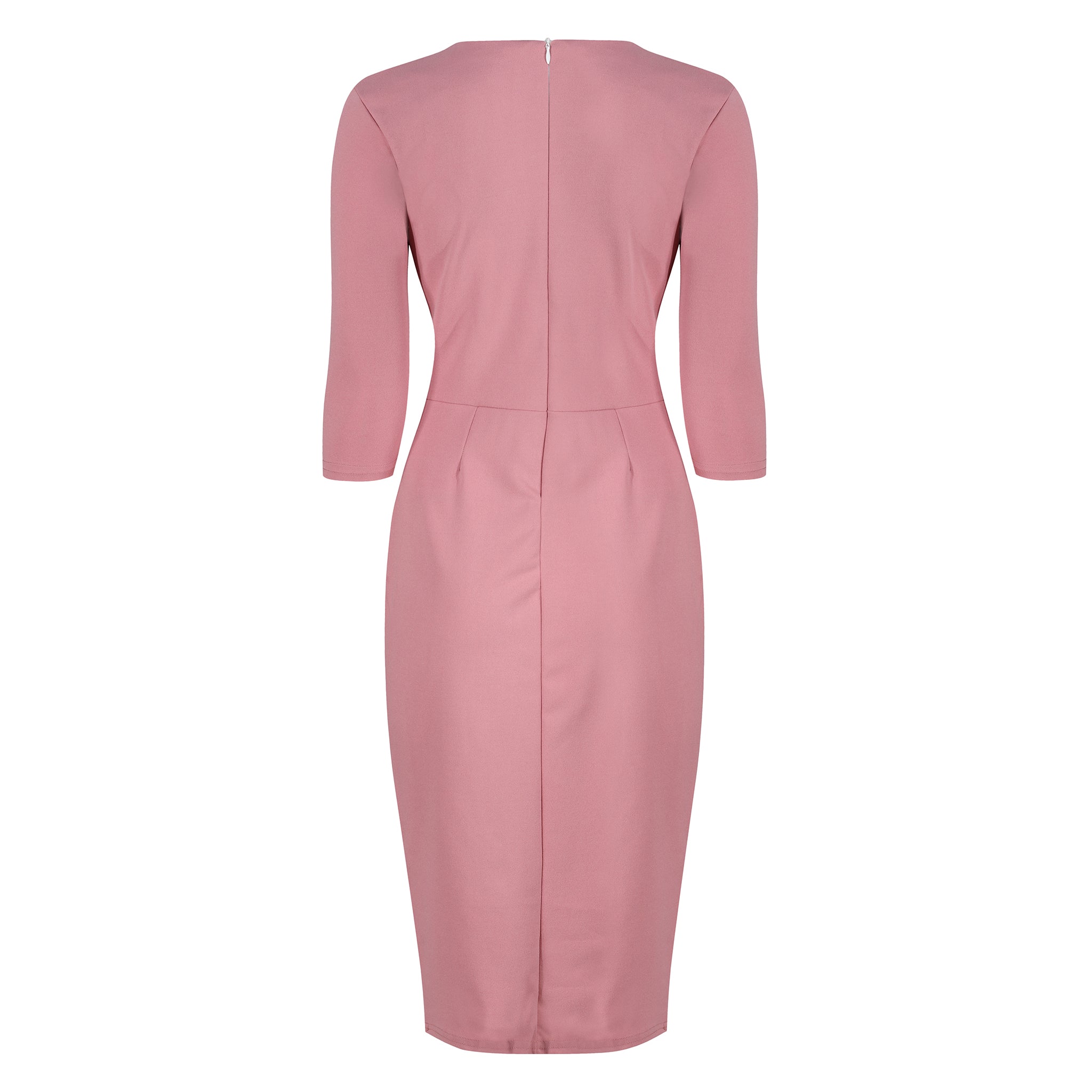 Pink pencil dress with sleeves best sale