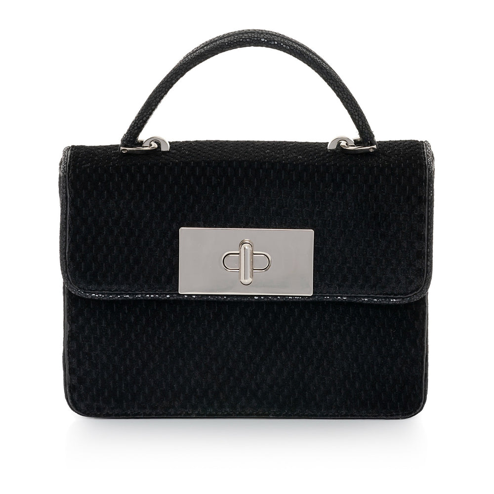 Ruby Shoo Perugia Black Box Handbag