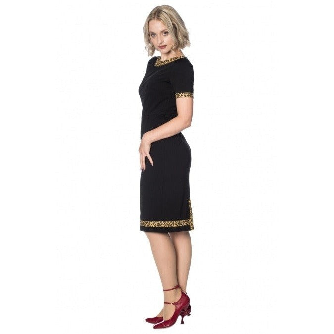 Leopard hotsell wiggle dress