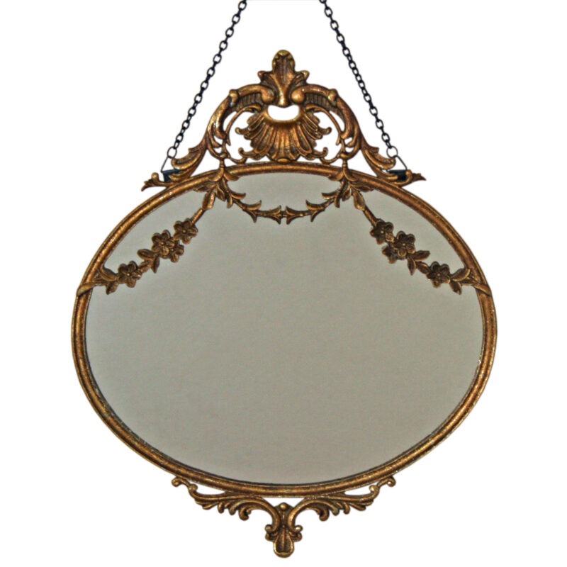 Vintage Gold Wall Hanging Mirror