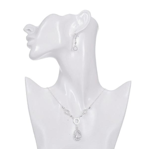 Elegant Diamante Necklace and Earrings Set - Pretty Kitty Fashion