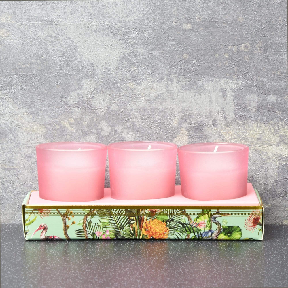Set Of Three Aromatic Shea Scent Candles